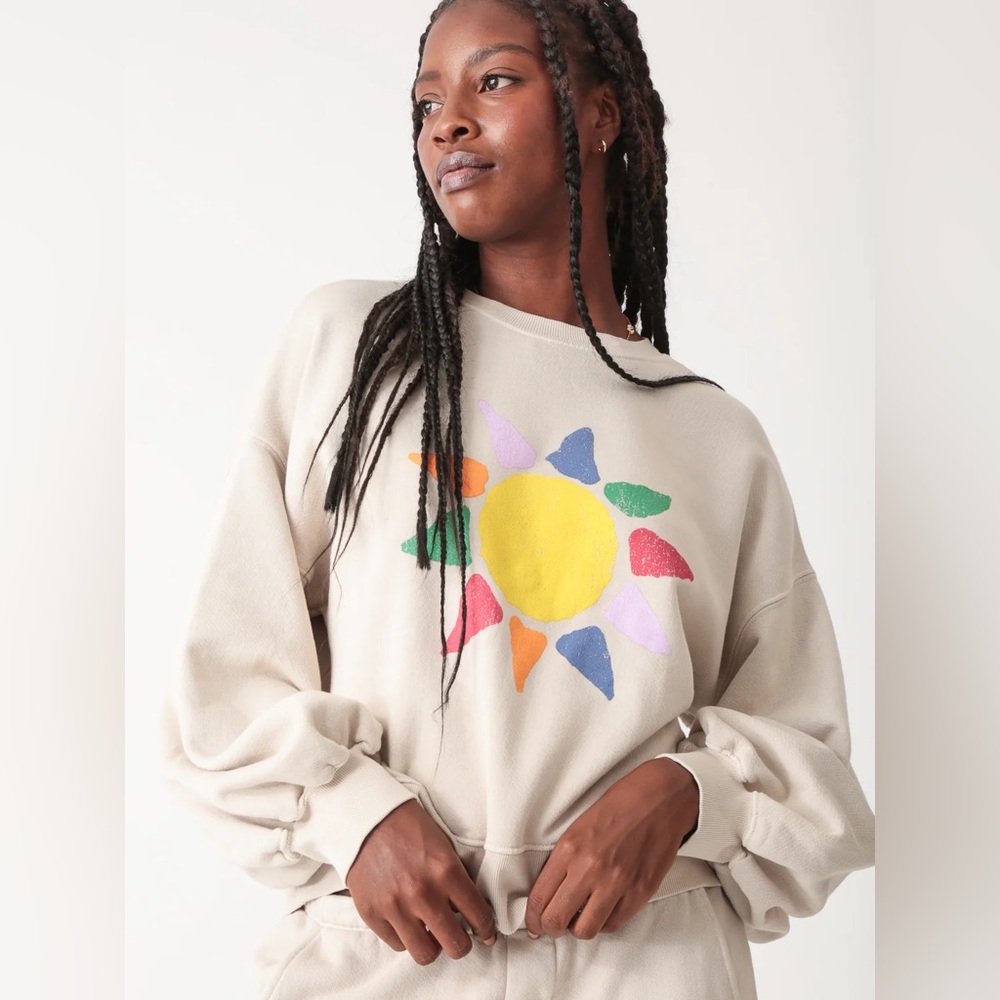Electric & Rose Balloon Sweatshirt - Sun Stone